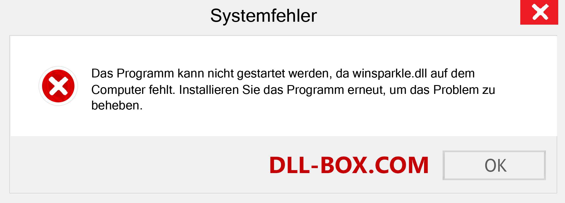 winsparkle.dll-Datei fehlt?. Download für Windows 7, 8, 10 - Fix winsparkle dll Missing Error unter Windows, Fotos, Bildern